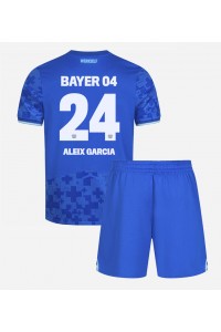 Bayer Leverkusen Aleix Garcia #24 Babytruitje 3e tenue Kind 2025-26 Korte Mouw (+ Korte broeken)